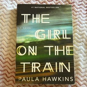 The Girl on the Train by Paula Hawkins - Green Gradient Paperback